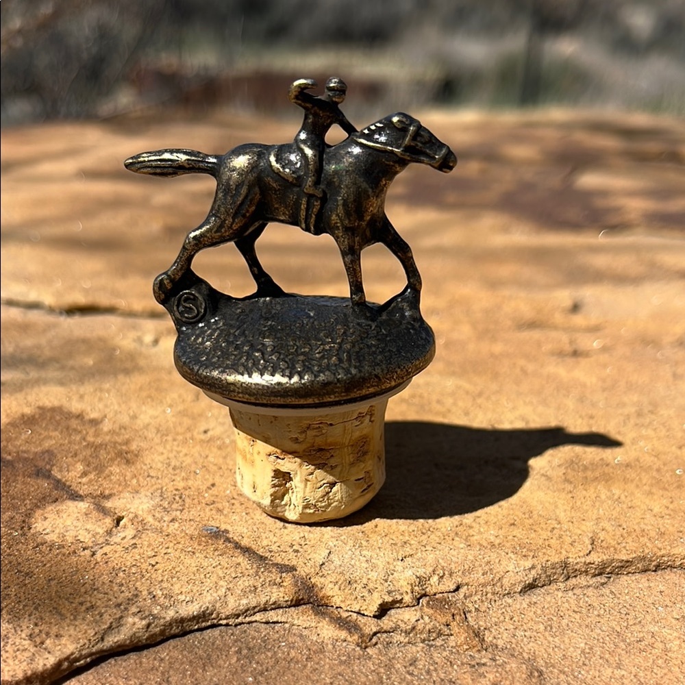 Blanton’s Equestrian Bronze Bottle Stopper
